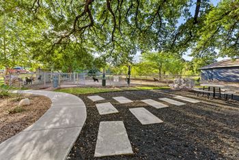 Park with walking path